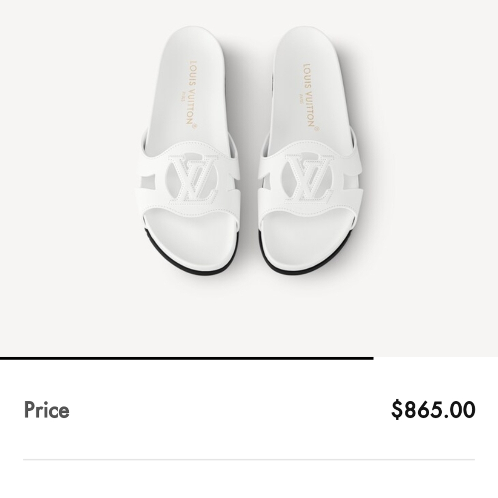Louis Vuitton White Flats Modern Minimalist Design
